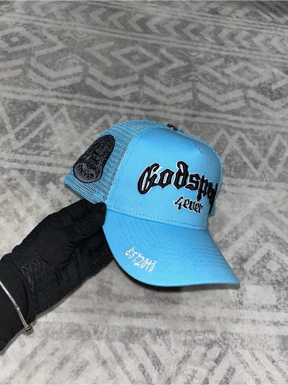 Godspeed Blue Trucker Hat